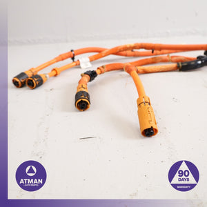 16-18 BMW F30 330e Hybrid HV High Voltage Battery Cable Set OEM 84k