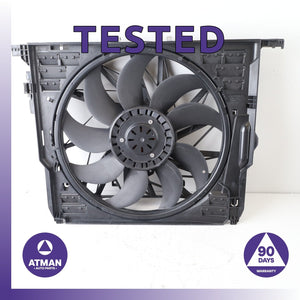 09-19 BMW F02 750i 550i N63 4.4L Engine Motor Cooling Fan Shroud OEM