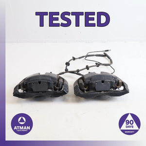 12-19 BMW F06 650i 640i M-Sport Front Brake Caliper Set 34117846701 Black OEM