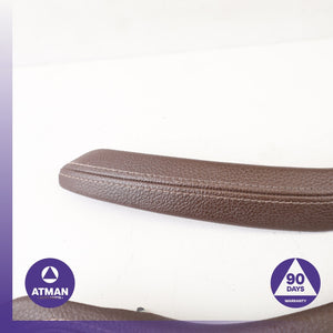 BMW F15 X5 Front & Rear Door Armrest Grab Handle Trim Brown Set OEM