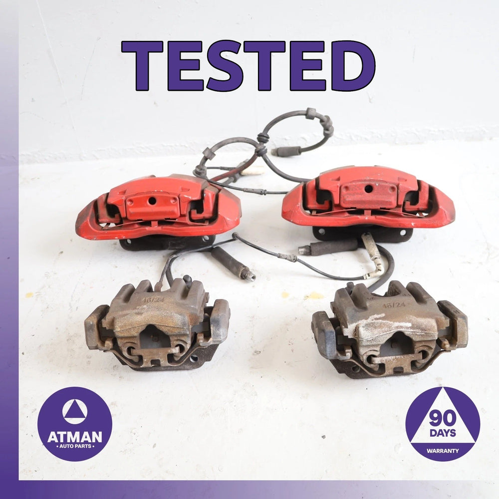 02-10 BMW E64 650i 545i 745i Front &amp; Rear Brake Caliper Cover Set OEM