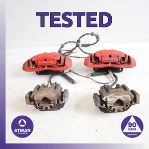 02-10 BMW E64 650i 545i 745i Front &amp; Rear Brake Caliper Cover Set OEM