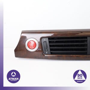 BMW E90 335i 328i Dashboard A/C AC Air Vent Grille Wood Trim w/ Switch OEM
