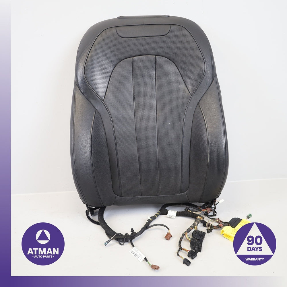 14-19 BMW F16 X6 X5 Front Left Driver Top Upper Seat Cushion Black OEM