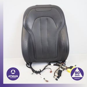 14-19 BMW F16 X6 X5 Front Left Driver Top Upper Seat Cushion Black OEM