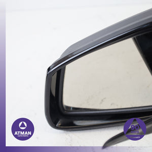 11-13 BMW F10 550i ActiveHybrid 5 Left Driver Side Rear View Door Mirror Black O