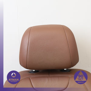 14-18 BMW F15 X5 Front Left Driver Top Upper Seat Cushion w/ Headrest Brown OEM