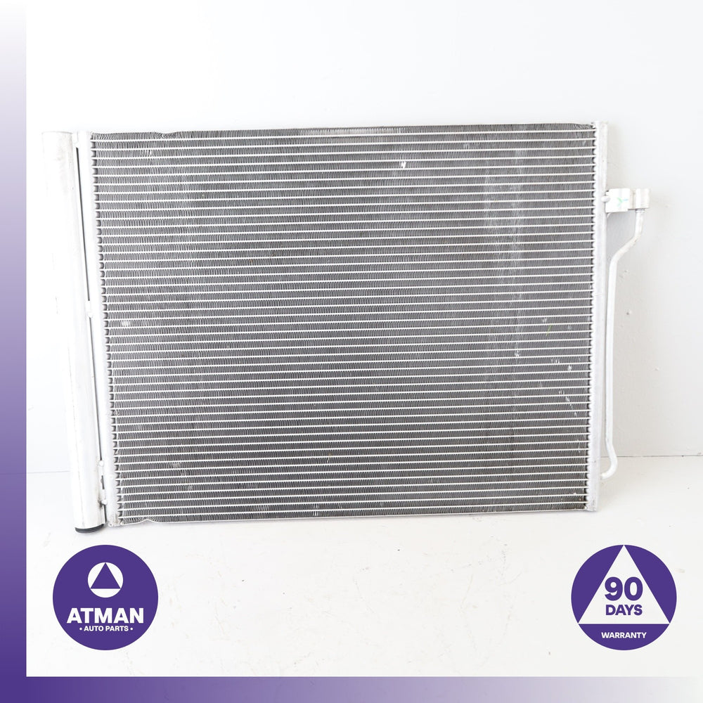 BMW F10 550i A/C AC Air Conditioning Condenser w/ Line DENSO