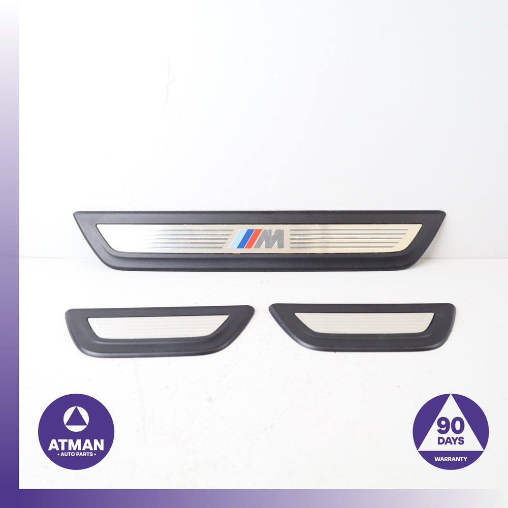 BMW F25 X3 M-Sport Front &amp; Rear Door Entrance Sill Scuff Trim Panel Set OEM