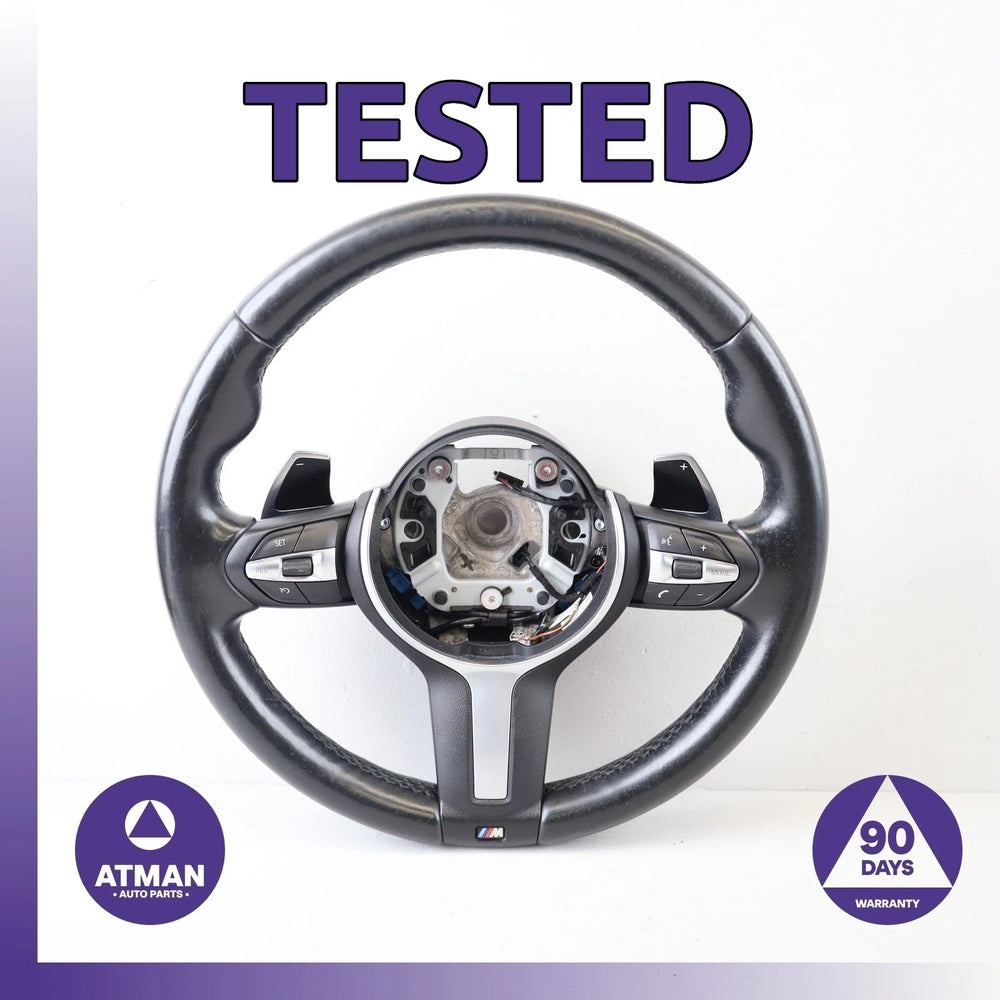 14-19 BMW F15 X5 X4 X6 M-Sport Steering Wheel w/ Paddle Shifters OEM