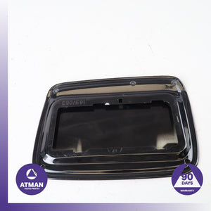 BMW E90 335i 328i Fuel Filler Neck Lid Door Cover Black OEM
