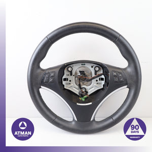 BMW E82 128i 135i Sport Steering Wheel Black w/ Switch 32306795570 OEM
