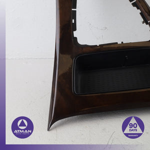 BMW E92 328i 335i Center Console Shifter Wood Trim Panel OEM