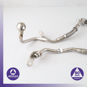 BMW G05 X5 750Li Left Engine Turbocharger Coolant Line 11538485156 OEM 55k
