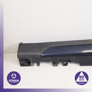 14-18 BMW F15 X5 Left Driver Side Skirt Rocker Panel Blue 7308055 OEM — photo 2