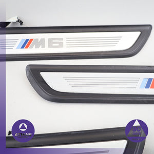13-19 BMW F06 M6 Gran Coupe Door Entry Illuminated Step Sill Panel Set OEM