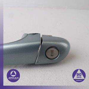 BMW E46 325i 323i 330i Front Left Exterior Door Handle Gray OEM