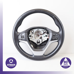 14-18 BMW F15 X5 Sport Steering Wheel Black 32306877854 OEM