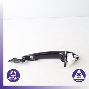 BMW E70 X5 Rear Left Driver Exterior Door Handle w/ Keyless Go Black OEM