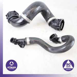 BMW E88 128i Engine Cooling Radiator Thermostat Hose Line Set OEM