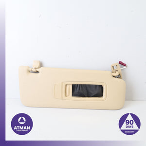 BMW F25 X3 Right Passenger Side Sunvisor Sun Visor Beige OEM