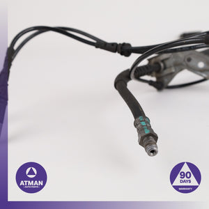 BMW F15 X5 Front ABS Brake Pad Wear Sensor Set w/ Hose 34306887451 OEM