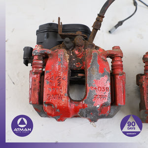 11-19 BMW F10 550i 650i Rear Brake Caliper Calipers Set w/Actuator OEM — photo 4
