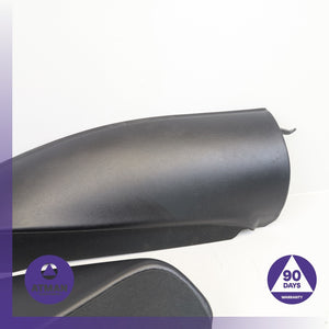 17-23 BMW G30 530e 540i Rear Left &amp; Right Seat Bolster Cover Trim Set Black OEM