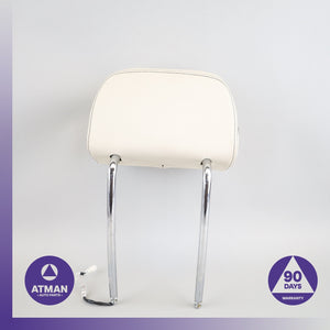 BMW F12 650i 640i Convertible Front Right Seat Headrest Head Rest White OEM