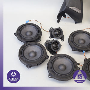 19-25 BMW F98 X4M X4 Harman / Kardon Interior Audio Speaker Loudspeaker Set OEM
