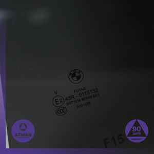14-18 BMW F15 X5 Rear Left Driver Side Door Window Glass 51357470629 OEM