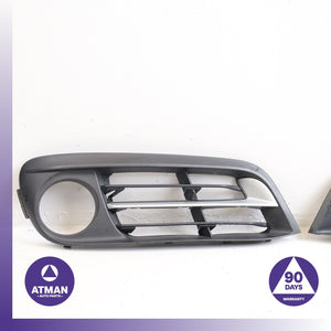 BMW F10 528i Front Left &amp; Right Lower Bumper Grille Set Black OEM