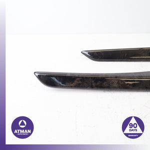 12-19 BMW F06 650i Front and Rear Left Interior Door Cover Panel Wood Set OEM