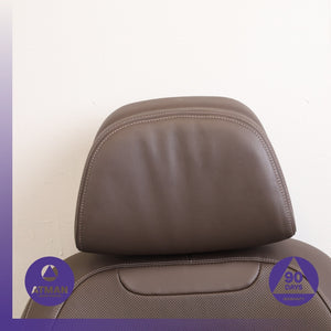 14-18 BMW F15 X5 Front Right Upper Seat Cushion Nappa w/Headrest Brown OEM