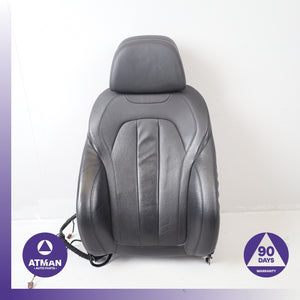 14-18 BMW F15 X5 Front Left Top Upper Seat Cushion w/ Headrest Black OEM