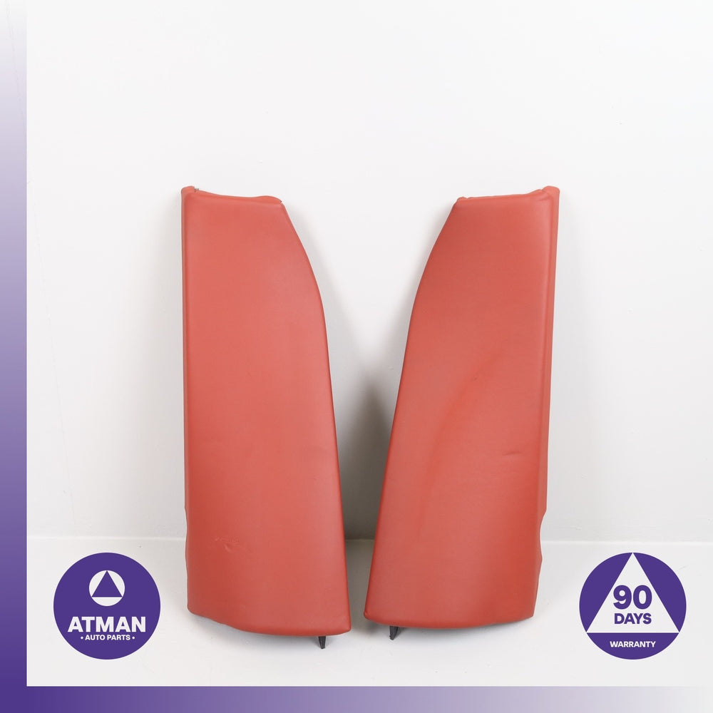 20-25 BMW F98 X4M Rear Left &amp; Right Seat Cover Bolster Set Leather Red OEM