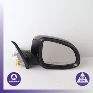2017 BMW F25 X3 Right Rear View Door Mirror w/ Blind Spot & Camera Black OEM