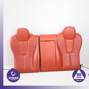 14-19 BMW F06 M6 Rear Left & Right Upper Seat Cushion Set Merino Red OEM