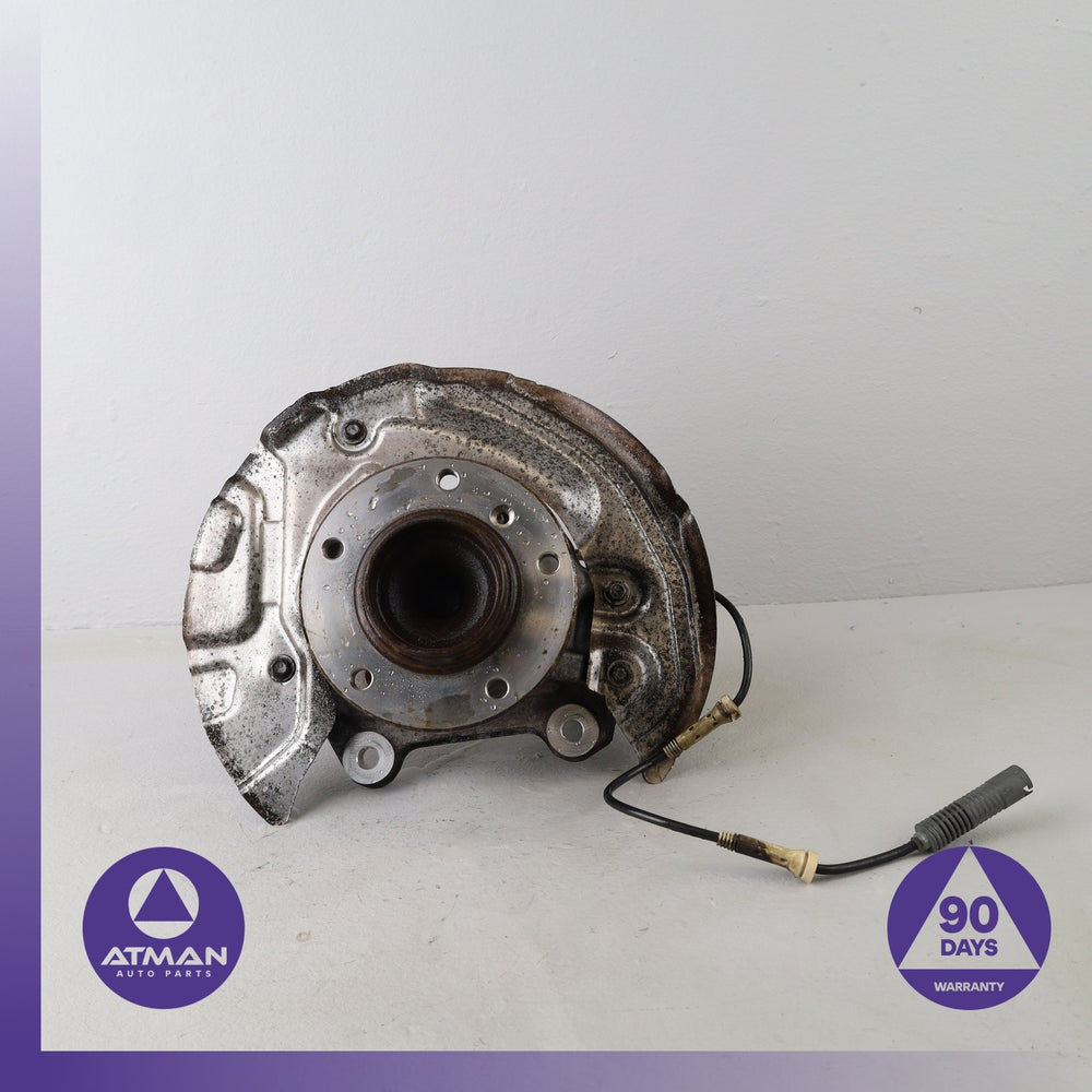 06-16 BMW E90 328i 128i Front Left Side Spindle Knuckle Hub w/ Shield OEM