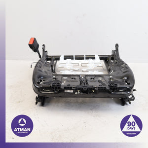 14-19 BMW F15 X5 X6 535i Front Left Seat Base Track Frame Rail w/ Motors OEM