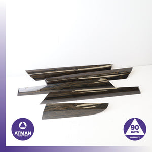 BMW F25 X3 Front &amp; Rear Interior Door Cover Trim Wood Set OEM