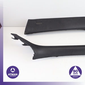 BMW F15 X5 Front Left &amp; Right A-Pillar Cover Panel Trim Set Black OEM