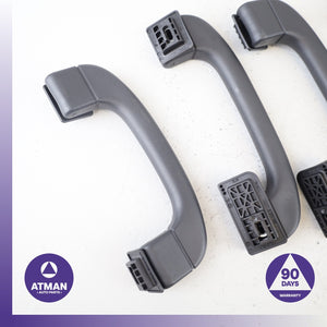 07-13 BMW E70 X5M Left and Right Interior Upper Roof Grab Handle Black Set OEM