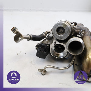 11-14 BMW E70 X5 X6 35i xDrive Engine Turbo Turbocharger Manifold OEM