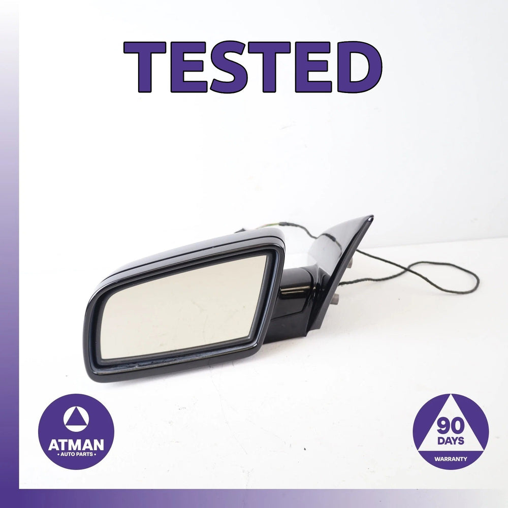 06-10 BMW E63 650i Left Driver Side Rear View Door Mirror Black OEM