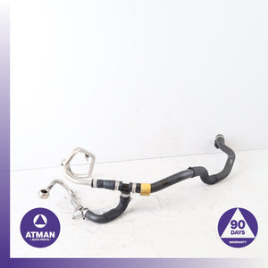 BMW F10 550i Turbocharger Coolant Return Hose Line 7577014 OEM