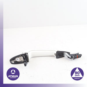 BMW F15 X5 Front or Rear Right Exterior Door Handle w/ Keyless Go White OEM