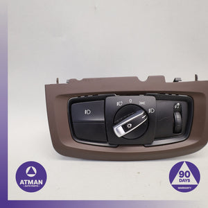 BMW F15 X6 X5 Dash Headlight Head Light Control Switch 61319311721 OEM