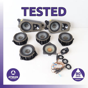 14-18 BMW F15 X5 X6 Top Hi-Fi Harman/Kardon Interior Speaker Tweeter Set OEM