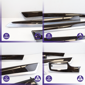 11-16 BMW F10 535i 550i Interior Dashboard Door Trim Wood Set 51427225530 OEM